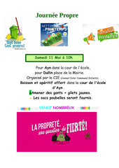 Affiche Journée Propre CIE 2019
