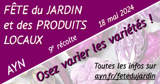 Bannière Fête du jardin et des produits locaux 2024
